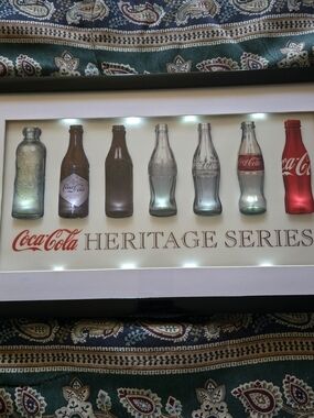 Vintage Coca-Cola Heritage Series 3D LED Evolution Sign 20x12 Sunbelt Gifts Work